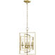 Nellis 4 Light 14 inch Modern Gold Pendant Ceiling Light